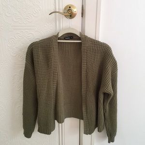 Green Knit Cardigan